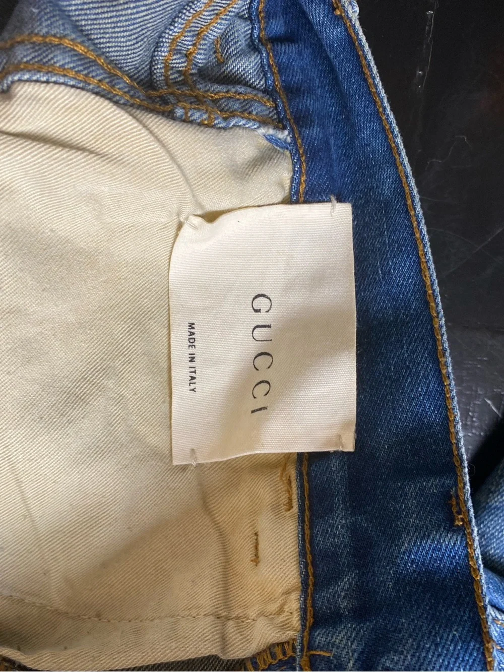 Gucci Blue Denim Skinny Jeans with Red Snake and Orange Flower Embroidery